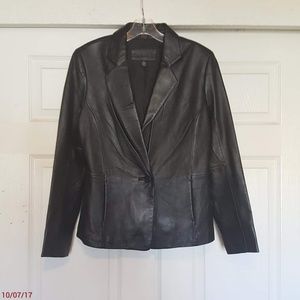 Jaclyn Smith Classic Ladies Leather Jacket